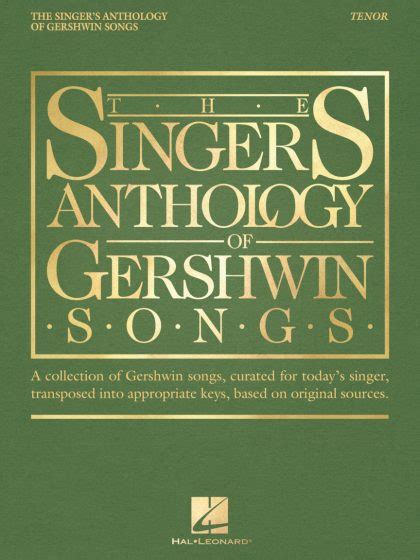 The Singer's Anthology Of Gershwin Songs - Tenor